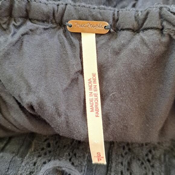 FREE PEOPLE Free People Let's Be Friends Midi Maxi Dress Small Black Open Back - Picture 9 of 14